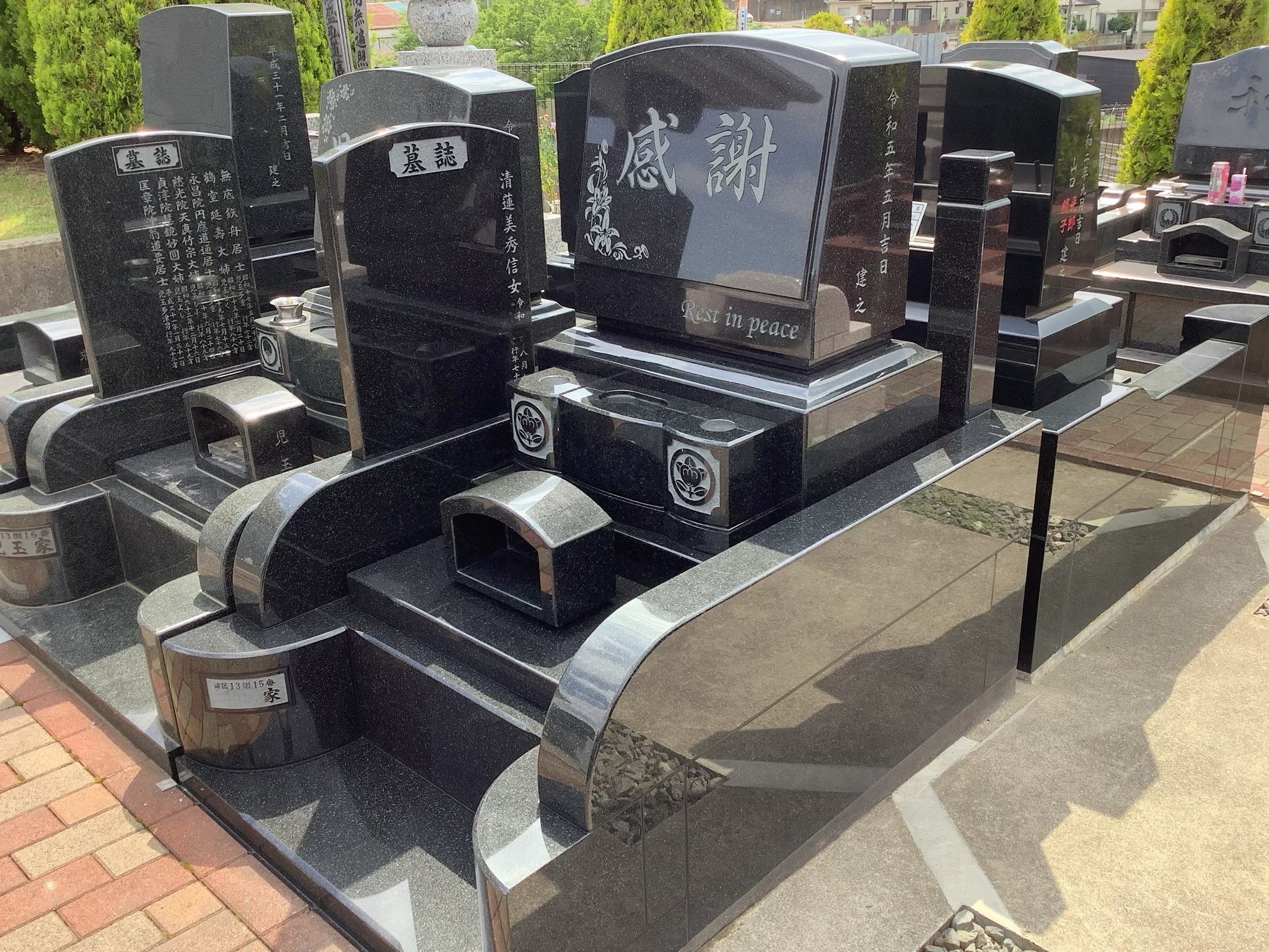 【かしわ青光苑　K家様　墓石建墓】