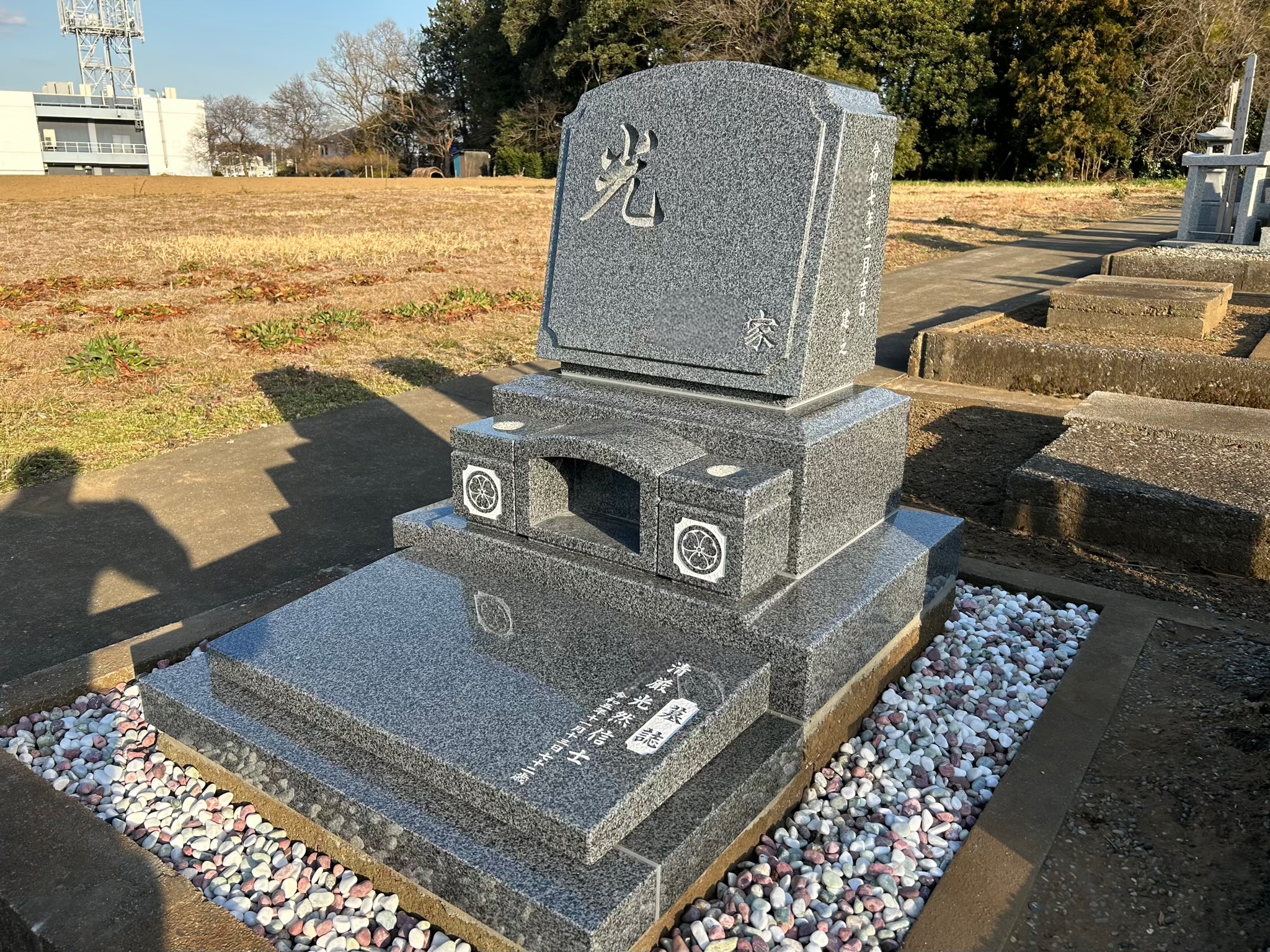 【藤ヶ谷新田共同墓地　Y家様　新規墓石施工】