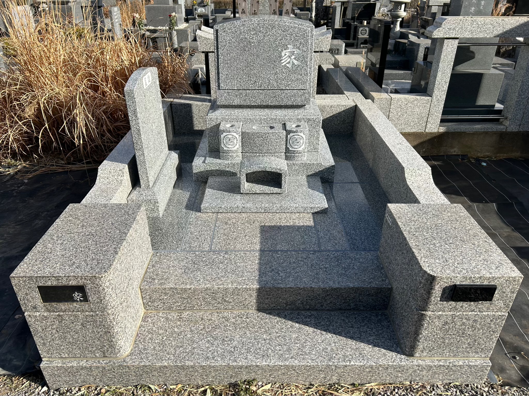 【白井聖地公園　M家様　新規墓石・敷石変更施工】
