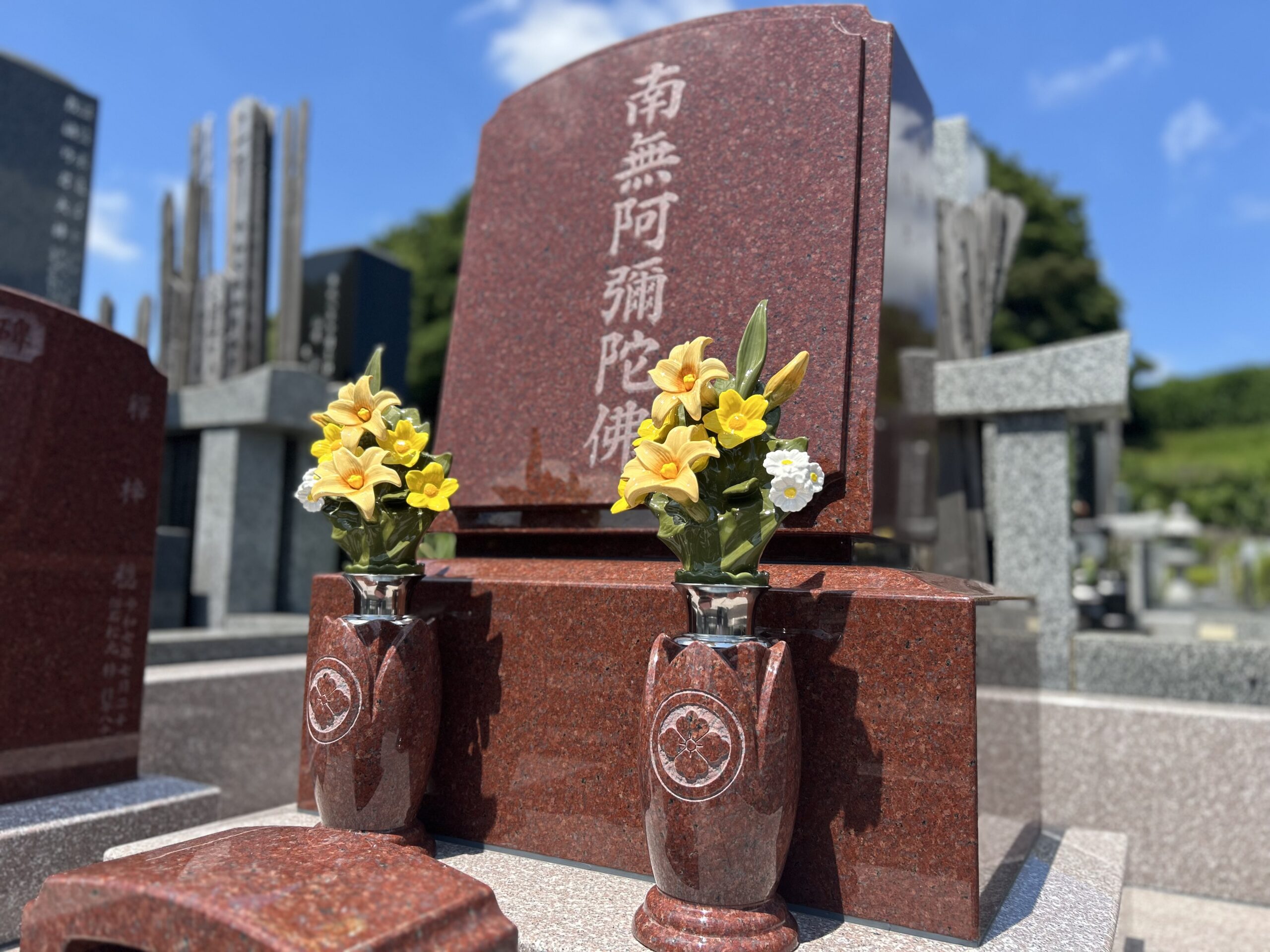 【白井聖地公園　新規墓石建墓　M家様】